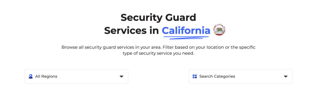 How to find security guards on Security Explorer website