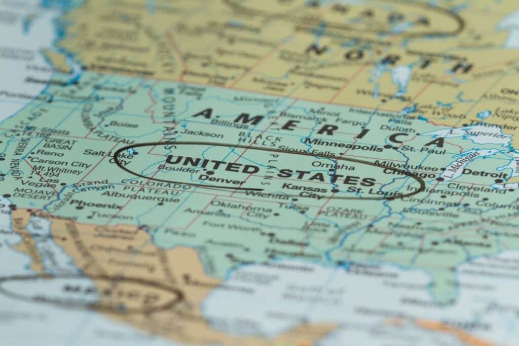 United States map